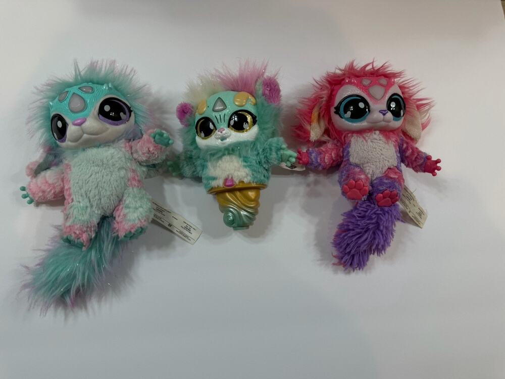 Magic Mixies Magical Misting Interactive Pet Pink Plush Doll Lights Works 3